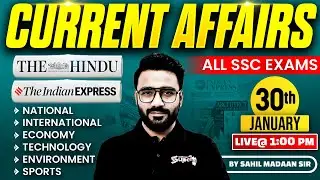 Current Affairs Today | 30 January Current Affairs 2026 | Daily Current Affairs Update by Sahil Sir