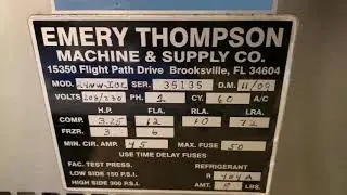 Mix test: Emery Thompson 24 quart 1ph H2O cooled ice cream batch freezer www.slicesconcession.com