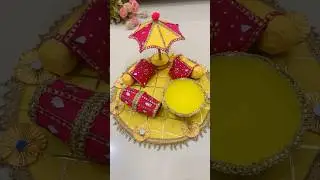 DIY haldi platter 😍❤️#diy #craft #yutubeshorts #handmade #haldi #platter #wedding
