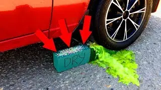 EXPERIMENT: CAR VS FLORAL FOAM. CRUSHING FLORAL FOAM. SATISFYING ASMR