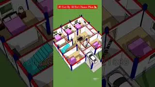 Beautiful House 40X40 #homeplan #naksha #shortfeed #nakshaghar