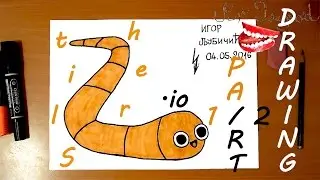 How to Draw slither.io Snake Logo Step by Step Easy | TUTORIAL 1/2