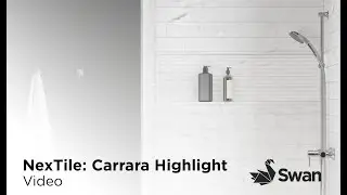 Style Ideas: NexTile Shower Walls in Carrara