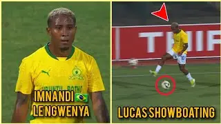 Mamelodi Sundowns⚪️🟡звезда Лукас Рибейро 👆показывая навыки против Supersport United🔥премьера Betw...