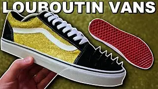 CUSTOM LOUBOUTIN VANS!! (WITH SPIKES!)