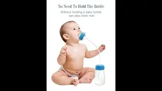 Hands Free Baby Bottle - Anti-Colic - BPA Free Self Feeding Bottle 150 ml/5 oz