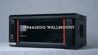 HaganeRack Wallmount Rack 4U Depth 450mm Single Door - HR445SDG