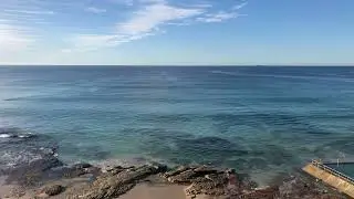 Multiple angles of a calm day with light clouds