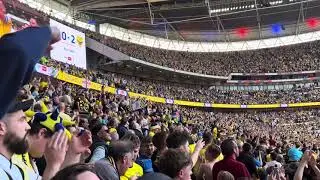 Des Buckingham Lifting The Cup At Wembley For Oxford United - 18 May 2024, Oxford United 2 Bolton 0