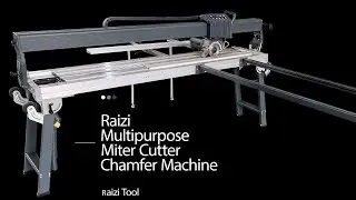 Raizi BigDog&trade; Automatic Bridge Wet Tile Saw Multipurpose Miter Cutter Chamfer Machine.