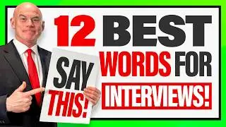 12 BEST WORDS FOR JOB INTERVIEWS! (How to DESCRIBE YOURSELF in an INTERVIEW!) INTERVIEW TIPS!