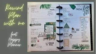 Mock/Rewind Plan with me using a Mini Happy Planner