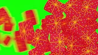 Christmas video transition green screen | Christmas present