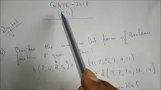 GATE 2018(CS) DIGITAL LOGIC Solutions