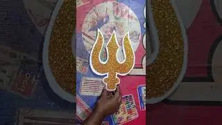 How To Make Thermocol Trishul #shorts