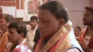 CM Odisha Mohan charan Majhi Visits Home Town Durga Mandaps