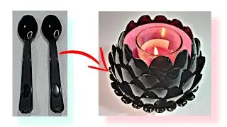 DIY Spoon Candle Holder/ 8 minutes Craft
