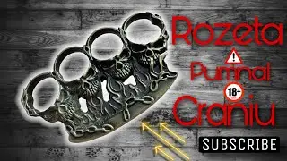 Pumnal / Rozetă / Autoapărare / Cap de mort / Craniu