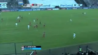 Gol de Medina. Gimnasia 3 - Argentinos 2. Fecha 20. Primera Divisi&oacute;n 2015. FPT