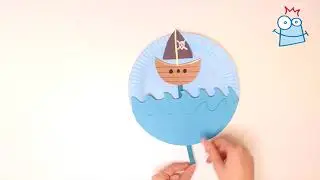 How to make Paper Plate Pirate Boat