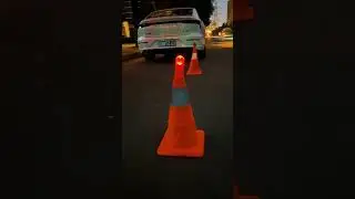 Foldable Reflective Traffic Cone Warning Light  Ⓜ️Product Link in Description & Comments!Ⓜ️