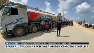 Saudi Aid Trucks Reach Gaza Amidst Ongoing Conflict