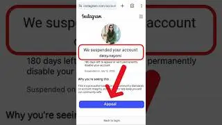 Recover Suspended Instagram Account🔥We Suspended Your Account #suspendedaccountrecovery @AppFixi