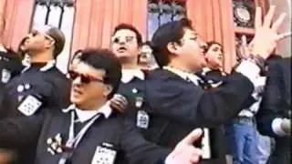 Chirigota Los bordes del area.Carnaval de C&aacute;diz 1996.
