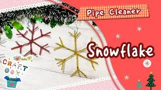 Pipe Cleaner Snowflake Craft for Kids ❄️ Easy Winter DIY 🎁 Biphy&rsquo;s Craft Box ✂️