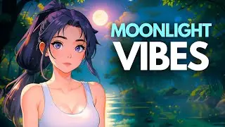 Moonlight Vibes 🍃 Aesthetic Lofi ~ Relax / Calm 💜 Poppy Lofi