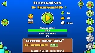 ElectroEyes - By: Nightmare Feat ThePop - (Hard) - [Geometry Dash]