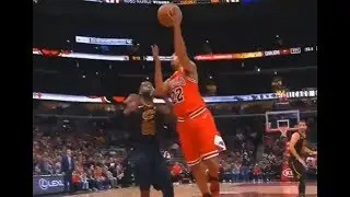 LeBron James Clutch Block On Cameron Payne And Salutes Bulls Crowd! Cavs vs Bulls