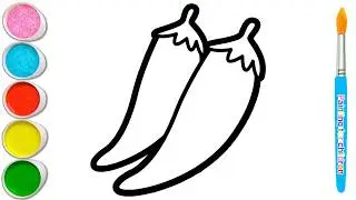 Draw a Realistic Bell Pepper 🌶️ Fun and Easy Tutorial for Kids and Beginners!