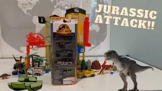 Opening the Matchbox Jurassic Park Terra Travel Squad Five Pack!