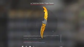 Unboxing Falchion Knife Tiger Tooth #shorts #csgo