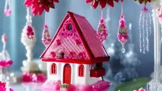cyclamen crystal bead drop candy house 　シクラメン🌹飴のお家　#kawaii