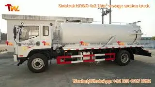 Sinotruk HOWO 4x2 10m&sup3; Sewage Suction Truck | Powerful, Efficient, Reliable