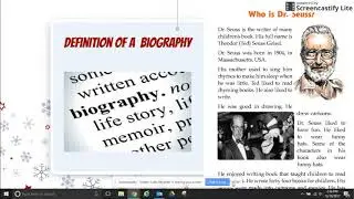Biography Definition