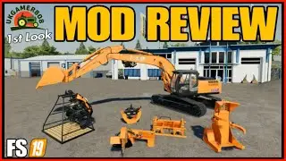 HITACHI Excavator fs19 Mod Review ps4 farming simulator 19
