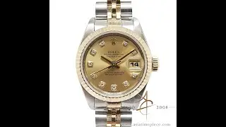 Rolex Datejust Lady Ref 69173 (Year 1996) w/ Champagne Diamond Dial