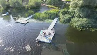 Modular pontoons are light weight floating constructions