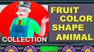 Learning Train Collection Vol 1 - Learn Colors | Shapes | Fruits | Animals
