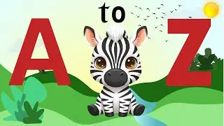 A to Z Alphabet with Hindi Meaning 🔤 ABCD A for Apple से Z for Zebra 🐘 Kids Learning