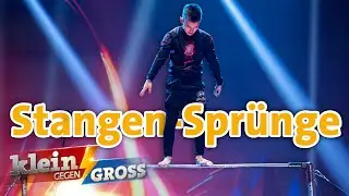 Wer springt öfter auf eine Reckstange? Turner Lucas Fischer vs. Ruslan (10) | Klein gegen Groß