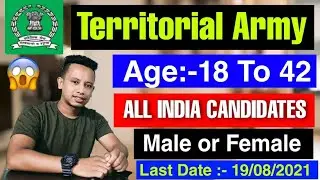 TA Territorial Army recruitment 2021 || TA Open Rally 2021