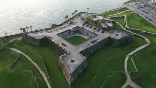 Castillo de San Marcos - Saint Augustine, FL 4K Drone Footage