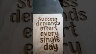 Success Motivational Wood Engraving Daily Motivation Quotes #shorts  #motivation #engraving