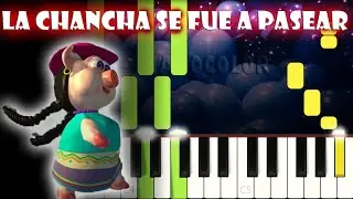La chancha se fue a pasear | Piano Cover | Tutorial | Karaoke