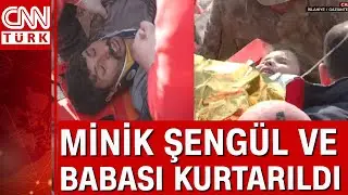 Depremde 6. gün! Umut dolu bekleyiş ve sevinç gözyaşları: Minik Şengül ve Babası enkazdan kurtarıldı