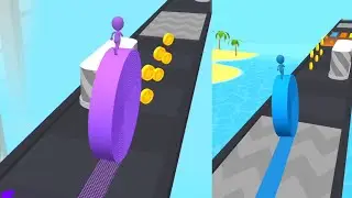 Spiral Roller Run 🌈 | Gameplay All Levels iOS, Android Walkthrough Mobile Game Max Level JCGIFJO